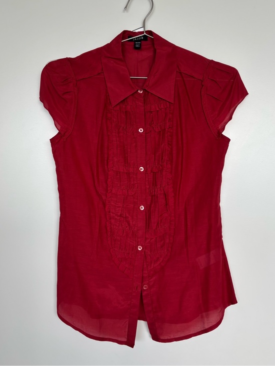 Jacob Tops - Silk Red Blouse